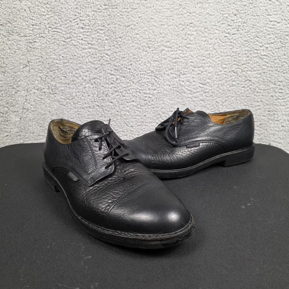 Mephisto Shoes Mens Size 10 Black Leather Cap Toe‎ Dress Derby Air Jet France